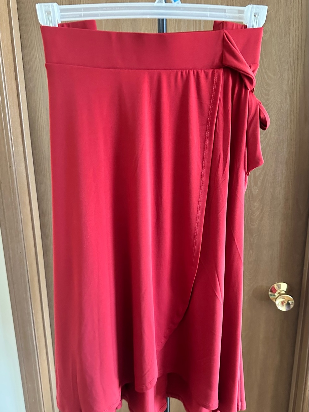 torrid Red High-Low Wrap Skirt with Side Tie